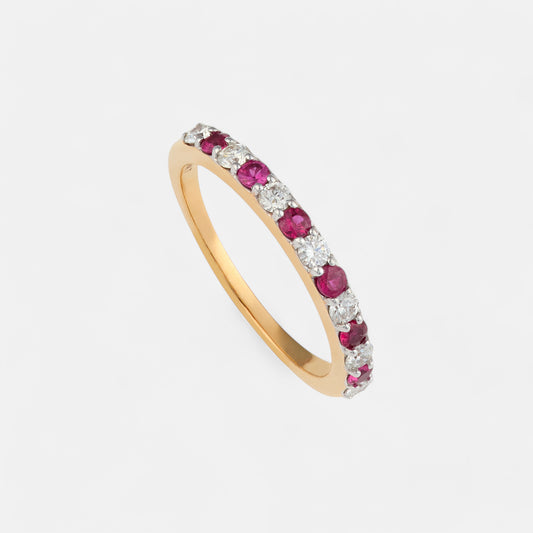 Ruby and Diamond Eternity Ring