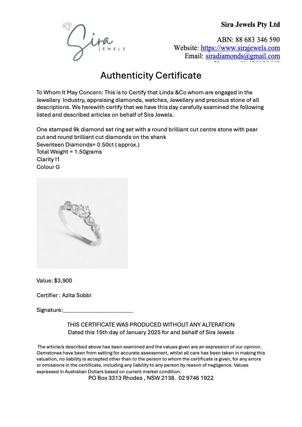 Diamond Marquise Halo Ring