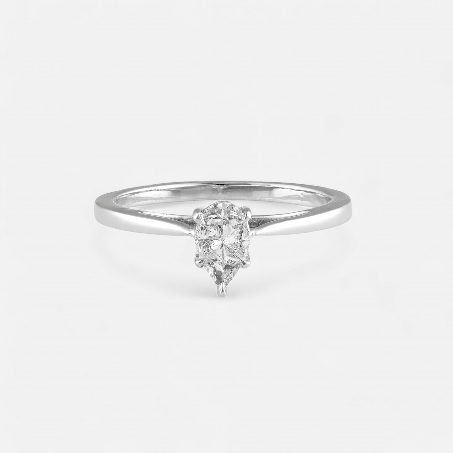 Pear Diamond Cluster Ring