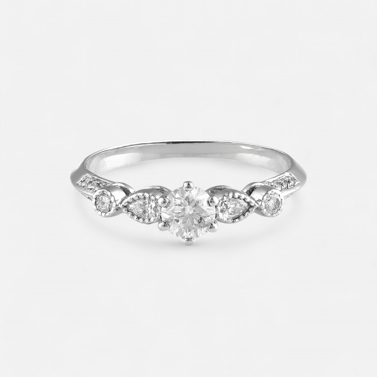 Diamond Marquise Halo Ring